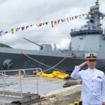 Фрегат ROKS Cheonan на церемонії відкриття