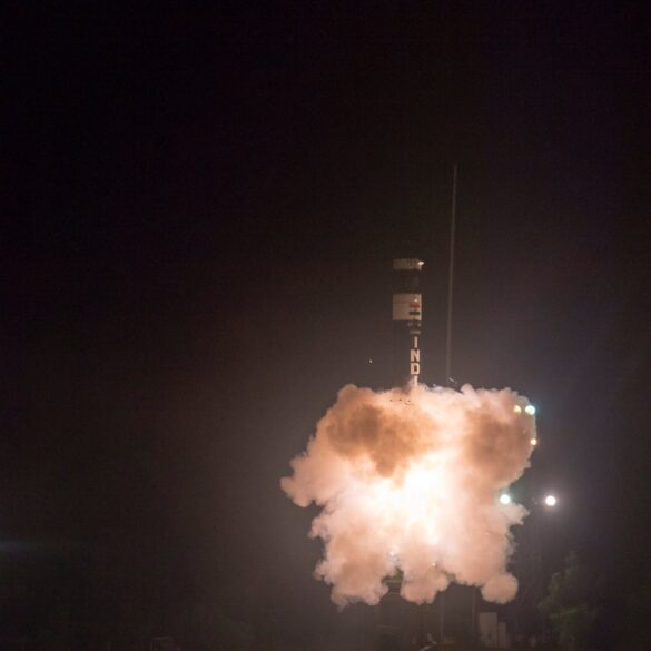 Фото пуску ракети Agni Prime